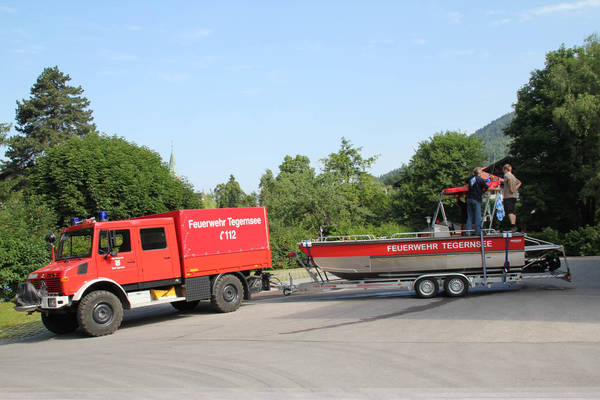 Mehrzweckboot der Feuerwehr Tegernsee
